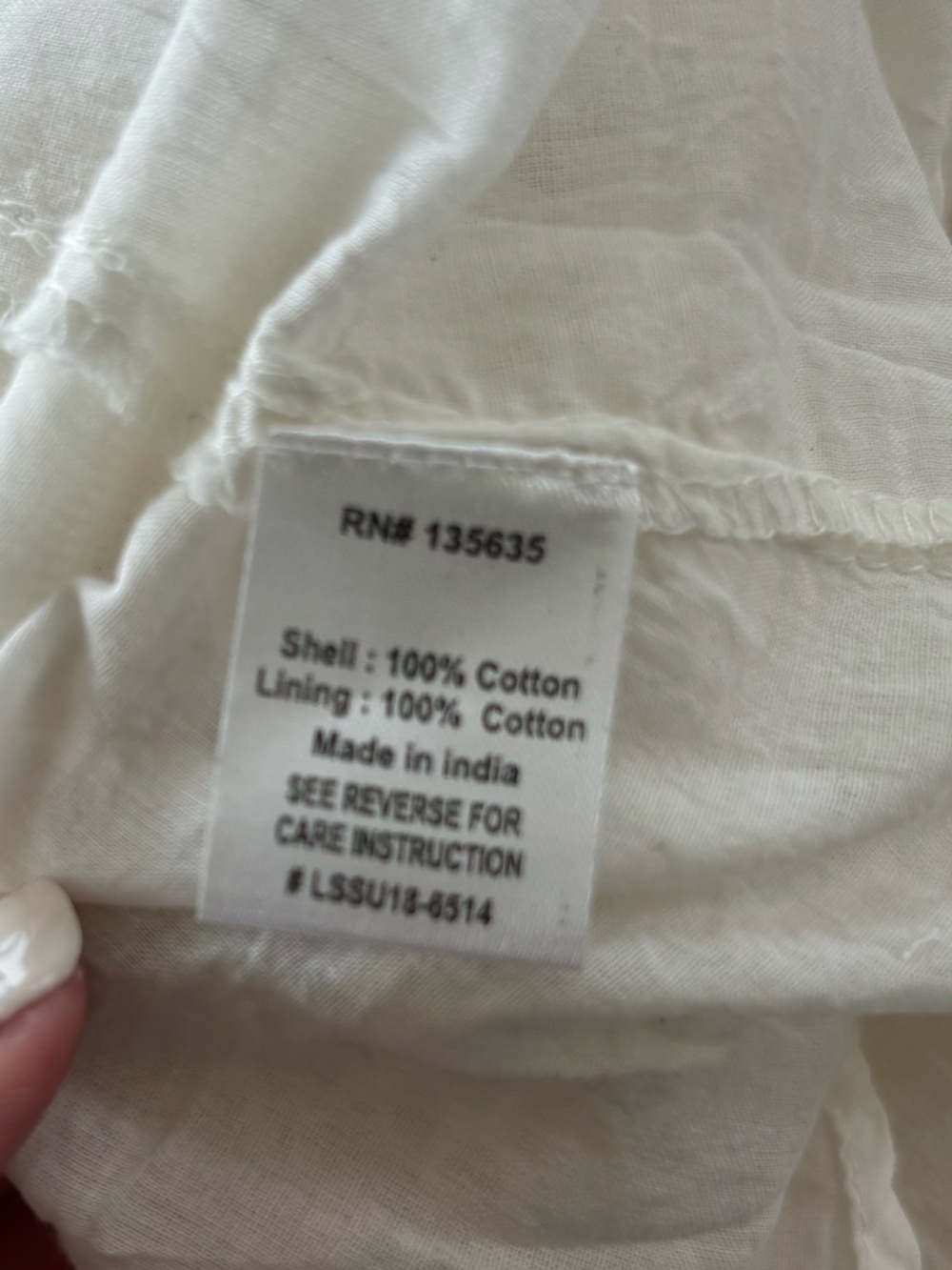 Boho Cream Lace-Trim & Beaded Cotton Dress - Picture 5 of 8